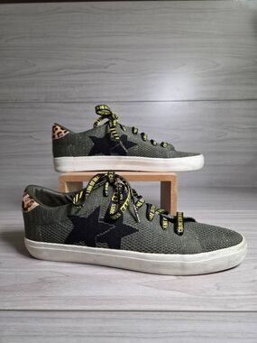 Vintage Havana Nikki-9 Wild Green Glitter Star Sneakers - Size 9